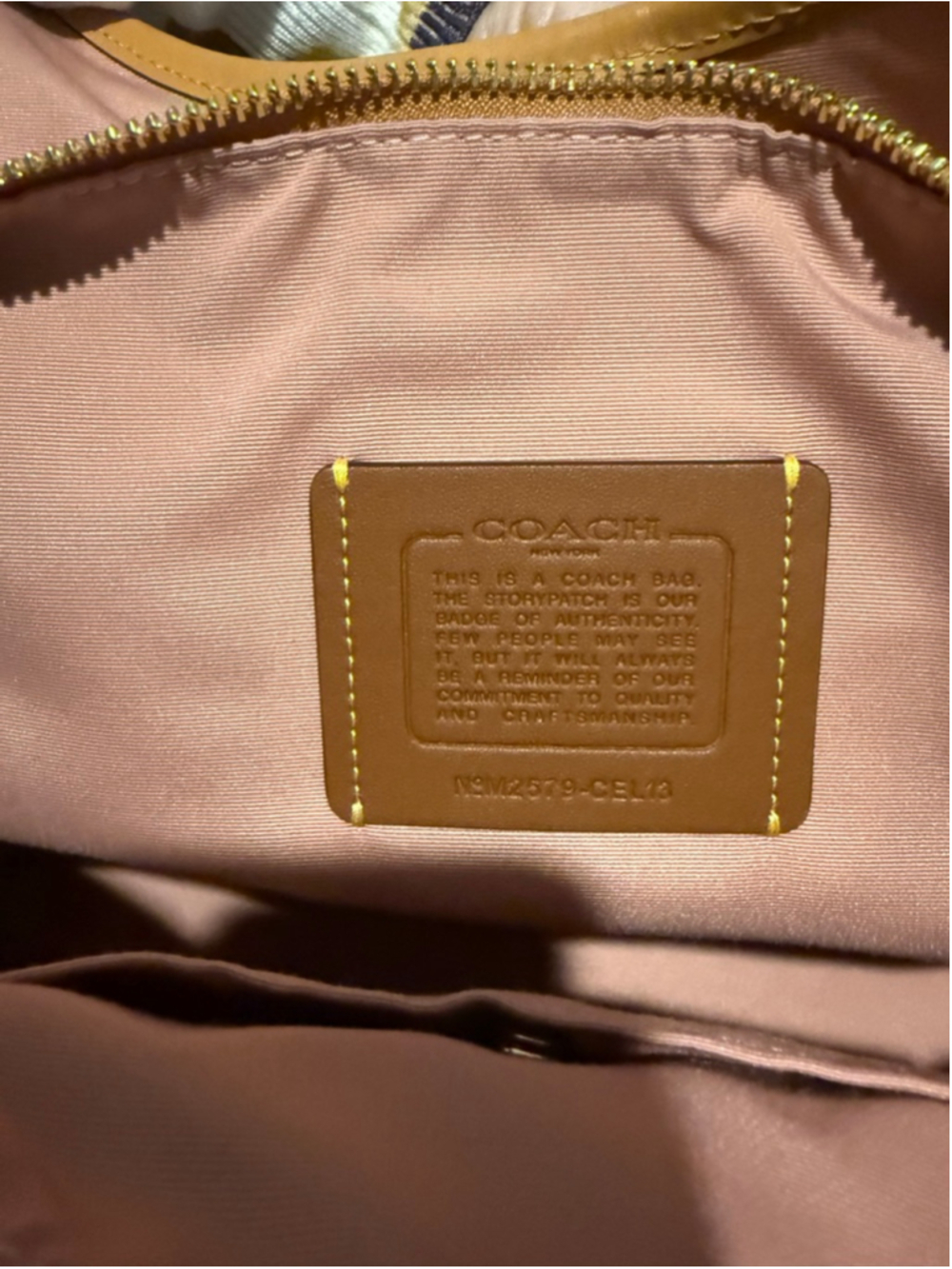 Coach Erin Shoulder Bag Authentic In Signature Canvas With Charms CEL13 NWOT - Picture 13 of 16